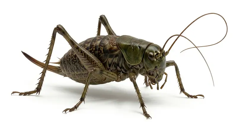 Mormon cricket illustration, large ground-dwelling cricket seen in dry inland regions